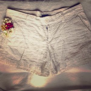 ON white eyelet shorts sz 2 fits like 4
